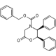 Бензил (2R,3S)-(-)-6-оксо-2,3-дифенил-4-морфолинкарбоксилат, 98%, Acros Organics, 1г