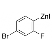 4-Бром-2-fluorophenylzinc йодид, 0,5 М в ТГФ, в атмосфере аргона упакованы в закрывающийся ChemSeal ^ т бутылки, Alfa Aesar, 50 мл