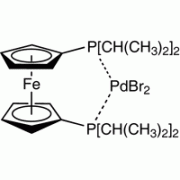 Дибром [1,1 '-бис (diisopropylphosphino) ферроцен] палладий (II), Pd 15,5%, Alfa Aesar, 1g