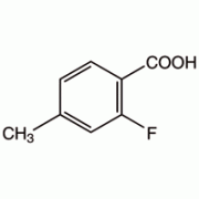2-Фтор-4-метилбензойной кислоты, 97%, Alfa Aesar, 1g