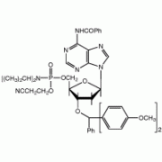 N-Benzoyl-5'-O-[(diisopropylamino)-(2-cyanoethoxy)phosphinyl]-3'-O-(4,4'-dimethoxytrityl)-2'-deoxyad, Alfa Aesar, 250 мг