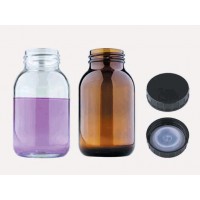 Бутыль - с винтовой крышкой - с широким горлышком - медицинское стекло - прозрачная - 500 мл - горлышко GL 55 (10 шт. / уп.), Isolab