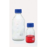 Бутыль - ISO - с винтовой крышкой - шейка средней длины - медицинское стекло - прозрачная - 500мл (10 шт. / уп.), Isolab